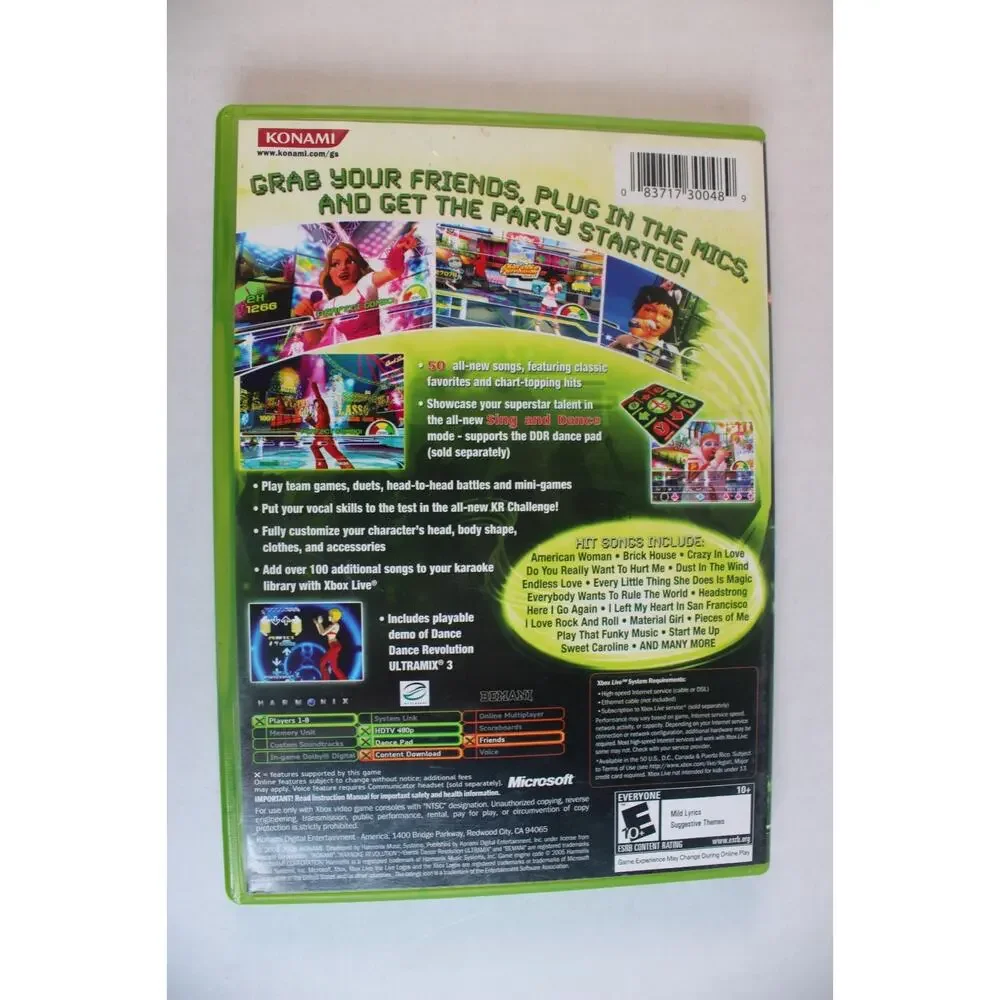 Karaoke Revolution Party (Microsoft Xbox) Authentic, Complete, tested/works
